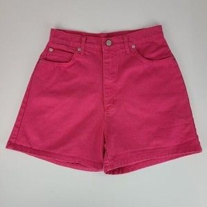 MDM Junior/Women's (9) Pink Denim High Rise 5 pocket Cotton Shorts Barbie